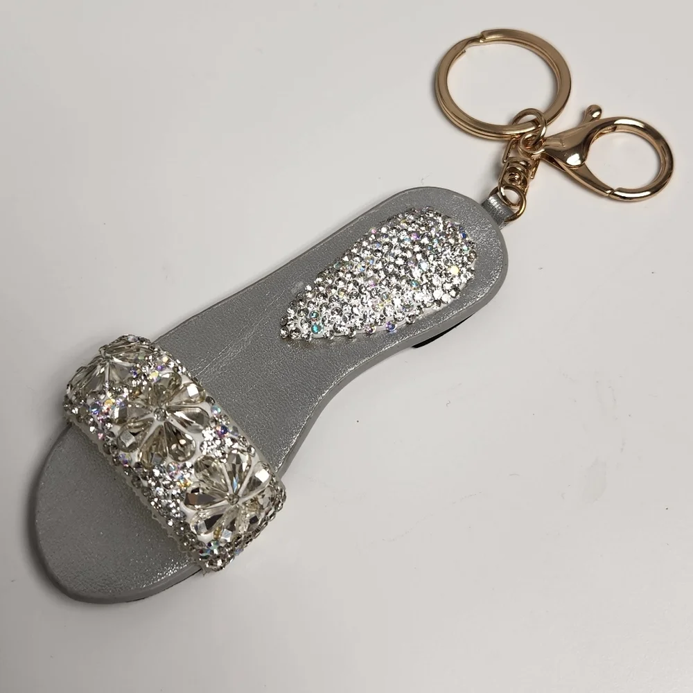 Adorable Rhinestone Slider Girlie Keychain - Picture 2 of 3
